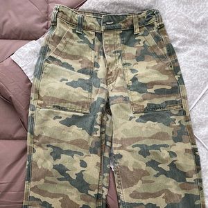 Free people camo cargo pants